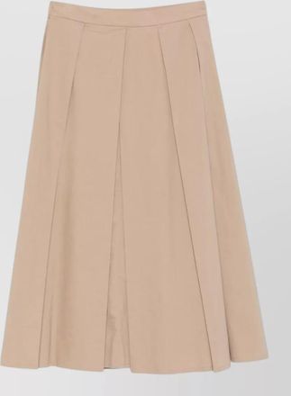 Emporio Armani high waist cotton skirt button detail