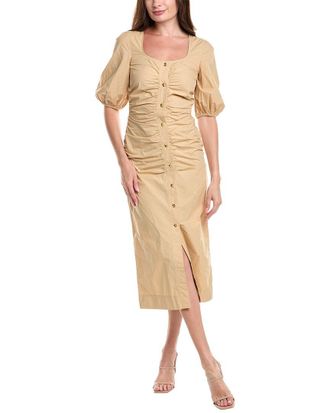 Ganni Poplin Maxi Dress
