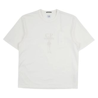 C.P. Company Hombre, Camisetas, Blanco, Talla: L