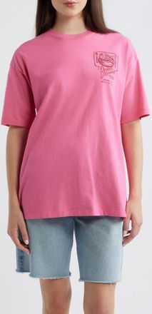 Damson Madder Gill of Dreams Organic Cotton Graphic T-Shirt in Pink at Nordstrom, Size 10 Us