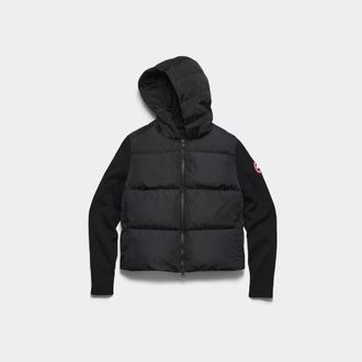 Canada Goose HyBridge Wide Quilt Knit Hoody (Women, Black, XS)