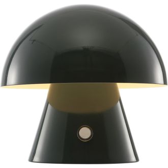 Jonathan Y Designs Porcini Contemporary Bohemian Rechargeable/Cordless Iron Integrated Portable LED Mushroom Table Lamp in Forest Green at Nordstrom