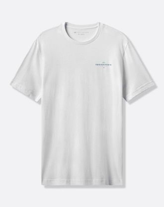 Travis Mathew Travis Mathew Acropolis T-Shirt Mens White Graphic Print Short Sleeve DSGL1 0