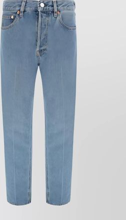 Gucci straight cotton jeans with back patch pockets