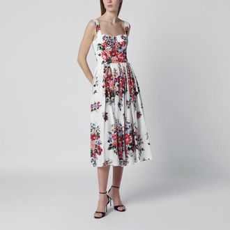 Dolce & Gabbana White dress with floral print