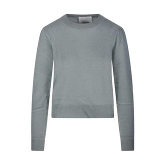 Allude Allude, Cashmere Knitwear, female, Green, Size: S RD Sweater 1/1