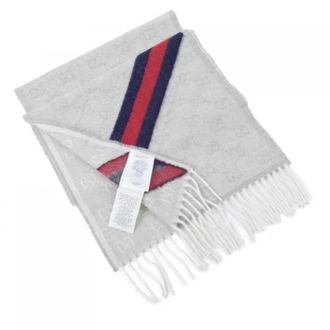 Gucci Vintage, unisex, Grijs, ONE Size, Pre-owned Shawl