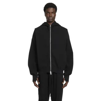 Andrea Ya'aqov Zip-Up Hoodie with Hand gaiters