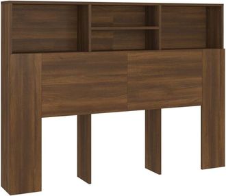 vidaXL Mueble cabecero color roble marrón 140x19x103,5 cm Vidaxl