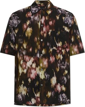 AllSaints Overhemden, Heren, Zwart, XS, Linnen, Wildflower Shirt