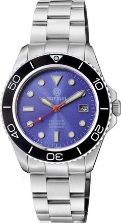 Deep Blue Pro Diver 200 Automatic Purple Dial Mens 42 mm Watch PD200LAVAND
