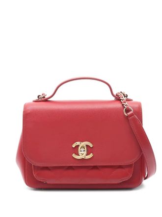 Chanel 2016-2017 Business Affinity matelasse chain tote bag - women - Caviar Leather - One Size - Red