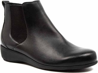 Ziera Womens Shanghai Xf Ankle Boots In Black Leather