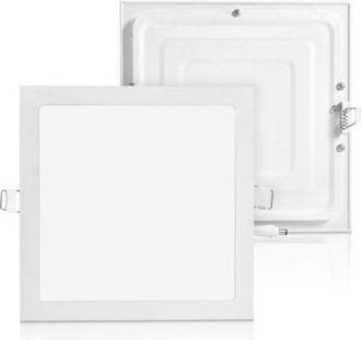 OEM Plafonnier Encastr&eacute; Led - 15 W - 4000-4500 K - Carr&eacute; - 22,5 X 22,5 X 1,2 Cm - Pour Plafond - Lot De 2