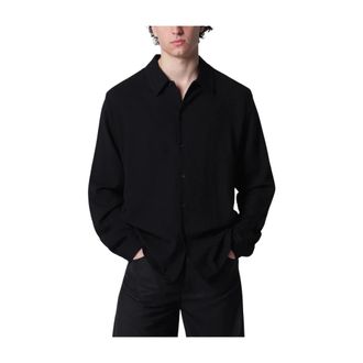 S&eacute;fr Casual Shirts, male, Black, Size: L Sense Shirt