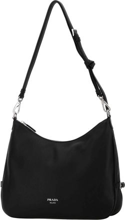Prada Womens Black Leather Large Prada Fold Shopping Bag Nero Borse A Mano