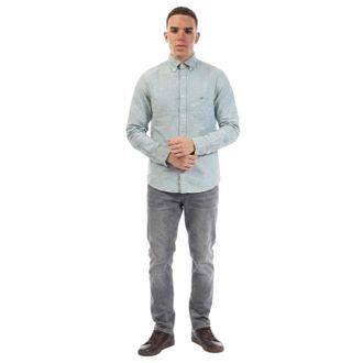 GANT Heren Oxford Katoenen Button-Down Overhemd (Groen)