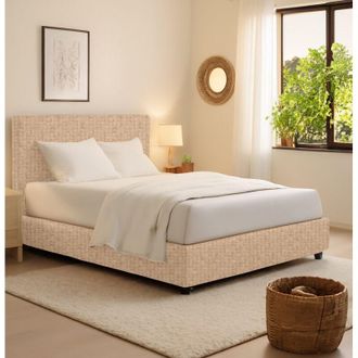 Dmora Cama De Plaza Y Media Gosport, Desenfundable, Hecho En Italia, Beige