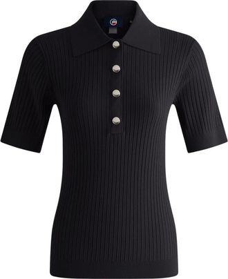 Fusalp Vera Poloshirt MET Korte Mouwen - Dames - Ronde hals truien - Zwart - XL - Truien & Vesten