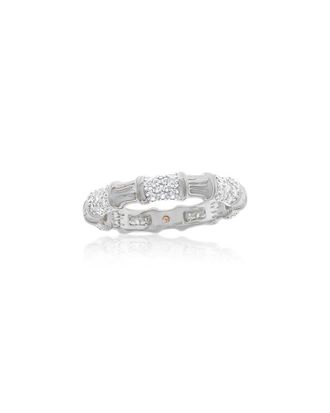 Suzy Levian Suzy Levian Silver Cz Eternity Ring