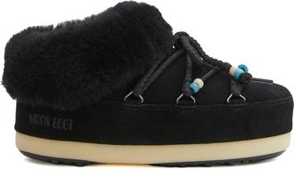 Moon Boot Zwarte Winterlaarzen met Kraaltjes - Dames - Winterlaarzen - Zwart - 35 EU - Leer - Schoenen