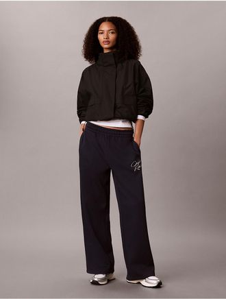Calvin Klein Jeans Calvin Klein Womens Sequin Logo Sweatpants - Blue - XL
