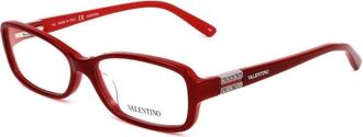Valentino Glasses, female, Red, Size: ONE SIZE Acetate Glasses Frame