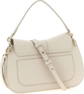Furla Flow M Shoulder Bag - Cream