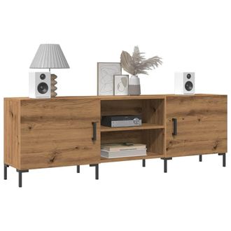 Berkfield Home TV Cabinet Artisan Oak 150x30x50 cm Engineered Wood in Brown | Size: 150 x 30 x 50 cm