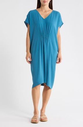 Eileen Fisher V-Neck Silk Dress in Cascade at Nordstrom Rack, Size 2 X
