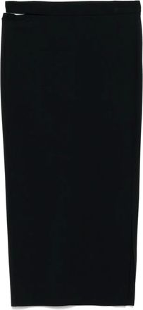 Patrizia Pepe Gonna midi in jersey - Nero