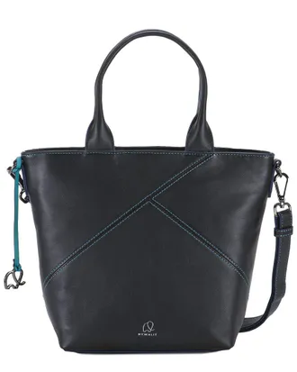 Mywalit Leather Grab Handle Bag With Strap