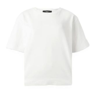 Max Mara T-Shirts, female, White, Size: S Crewneck Sweater