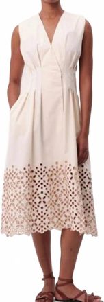 Exquise Mackenzie Midi Dress In Cream