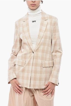 Woolrich Checked Cotton Seersucker Blazer size Xl
