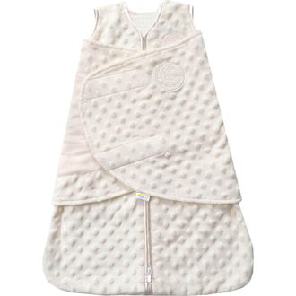 Halo Plush Dots Velboa 3.0 TOG Sleepsack Swaddle in Cream at Nordstrom, Size Small