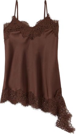 Oltre Dames, Tops, Bruin, Maat: 2XL Satijn