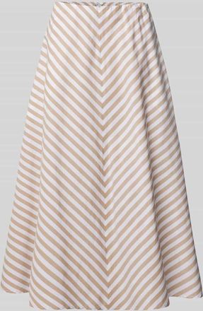 Maerz MAERZ Muenchen Midirock mit Teilungsnaht in Hellbraun, Gr&ouml;&szlig;e 36