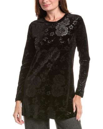 Johnny Was Embossed Stretch Velvet Tunic