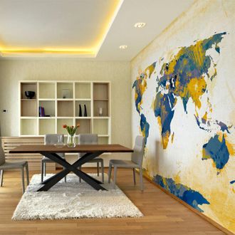 Artgeist Fotomurale - Map of the World - Sun and sky - 250x193