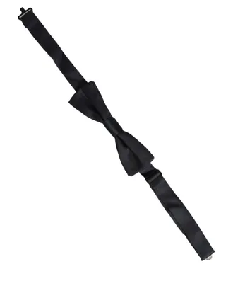 Dolce & Gabbana Silk Satin Bow Tie - Black