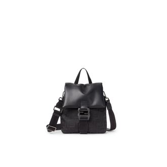 Fendi Flux Bag In Ff Nylon And Leather