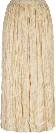 Esqualo Womens Svea Plisse Changeant Skirt In Champagne