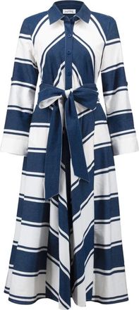 Joseph Ribkoff Fit and Flare Shirt Dress - Dames - Shirt Kleedjes - Veelkleurig - XL - Katoen - Kleedjes