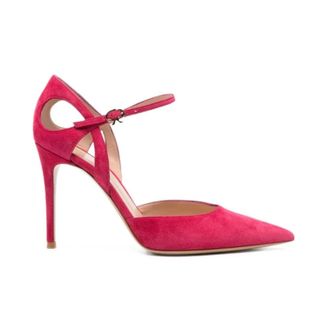 Gianvito Rossi Camoscio Suede Pump - Shoes - Mujer - Rojo - 38 1/2 EU