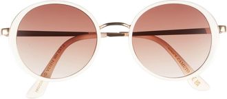 Vince Camuto 50mm Gradient Round Sunglasses in White at Nordstrom Rack