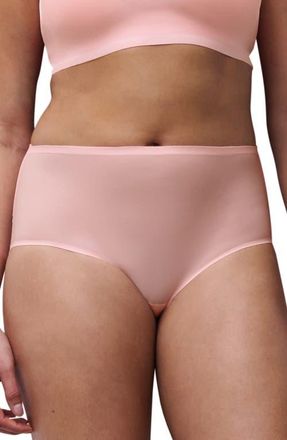 Chantelle Soft Stretch High Waist Briefs in Fluor Pink at Nordstrom