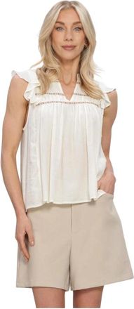 Nukus Nukus - Fiora Top - Dames - Blouses & Shirts - Wit - Maat: S Viscose