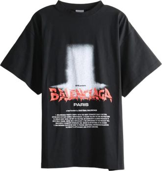 Balenciaga Heren, Tops, Zwart, Maat: XL Katoen