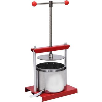 vidaXL Vidaxl - Prensa De Vino Y Fruta Acero Inoxidable 6 L